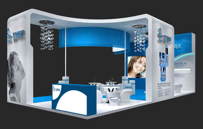 艾美尚特裝展臺美博會廣州廣交會展會設(shè)計(jì)搭建