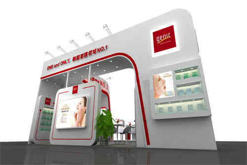 廣州展臺搭建設計詹尼克化妝品南京美博會 廣州展會設計搭建 廣州展臺搭建設計詹尼克化妝品南京美博會 廣州展會設計搭建