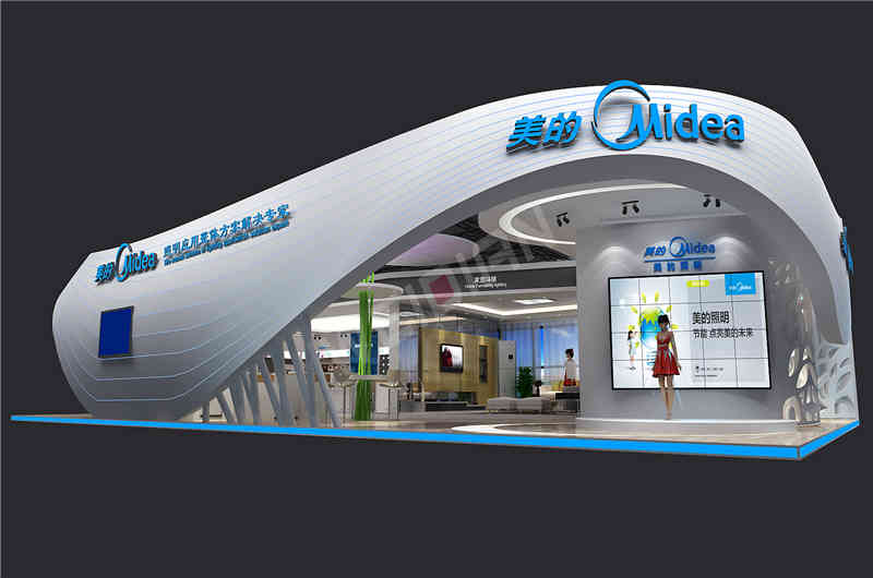 美的廣州國際照明展覽會-光亞展廣州展臺設(shè)計搭建